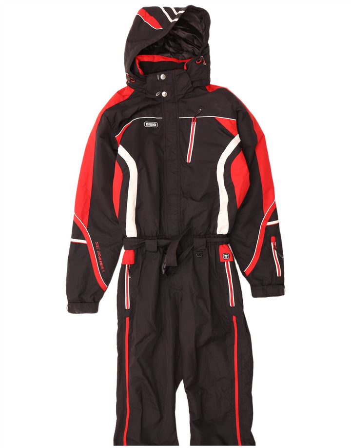 Brugi Herre Grafisk Hætte Ski Jumpsuit Medium Sort Colourblock Polyamid