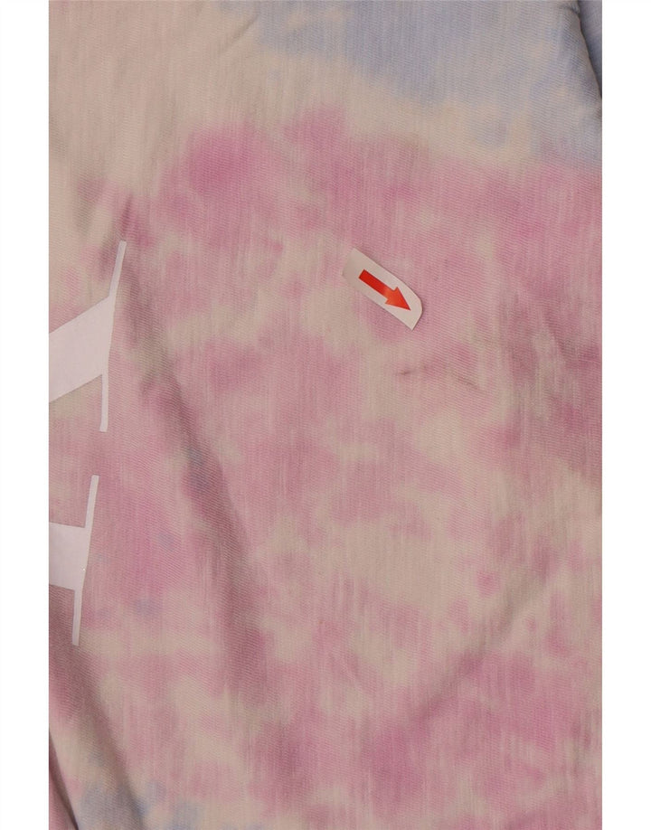 Calvin Klein Jeans Kvinder Oversized grafisk T-shirt Top UK 14 Medium Pink