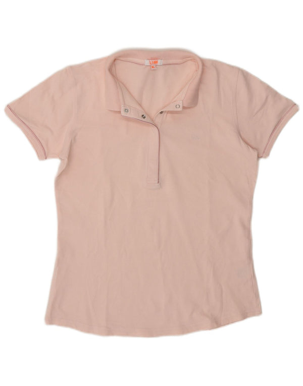 Sun68 Dame Polo Shirt UK 18 XL Pink Bomuld