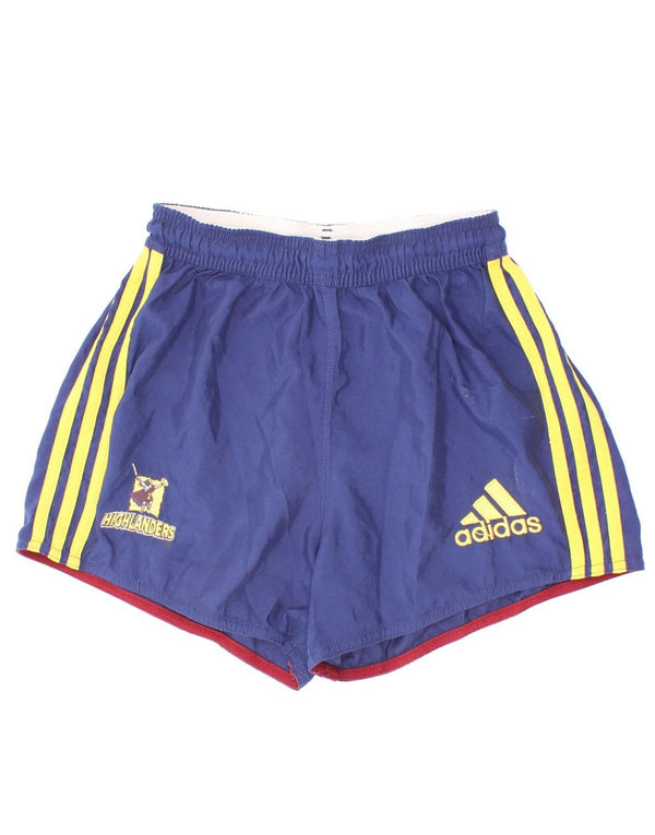 Adidas drenge grafiske sportsshorts 9-10 år små marineblå polyester