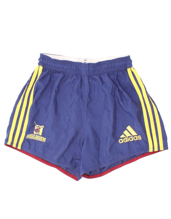 Adidas drenge grafiske sportsshorts 9-10 år små marineblå polyester