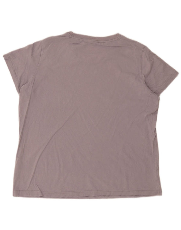 Lee Herre Regular Fit Grafisk T-Shirt Top XL Lilla Bomuld