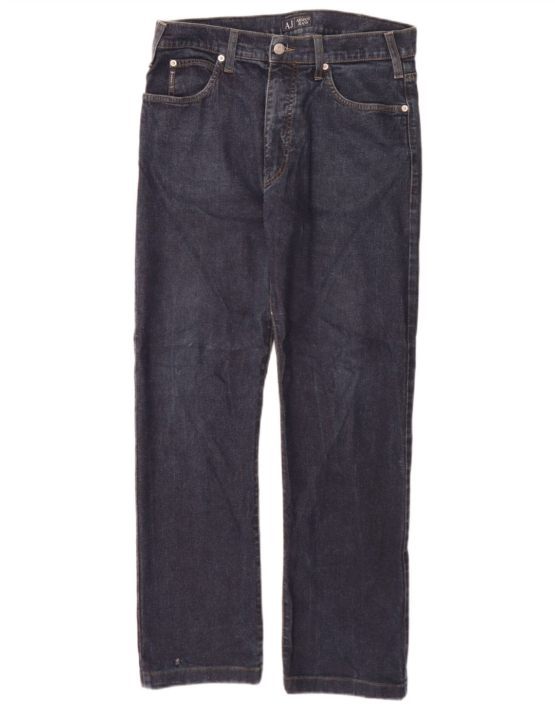 Armani Straight Jeans til mænd W32 L30 Blå Bomuld