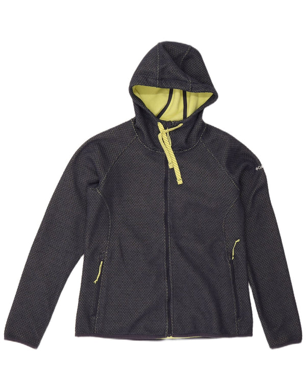 Columbia Sweater med lynlås til kvinder UK 16 Stor marineblå polyester