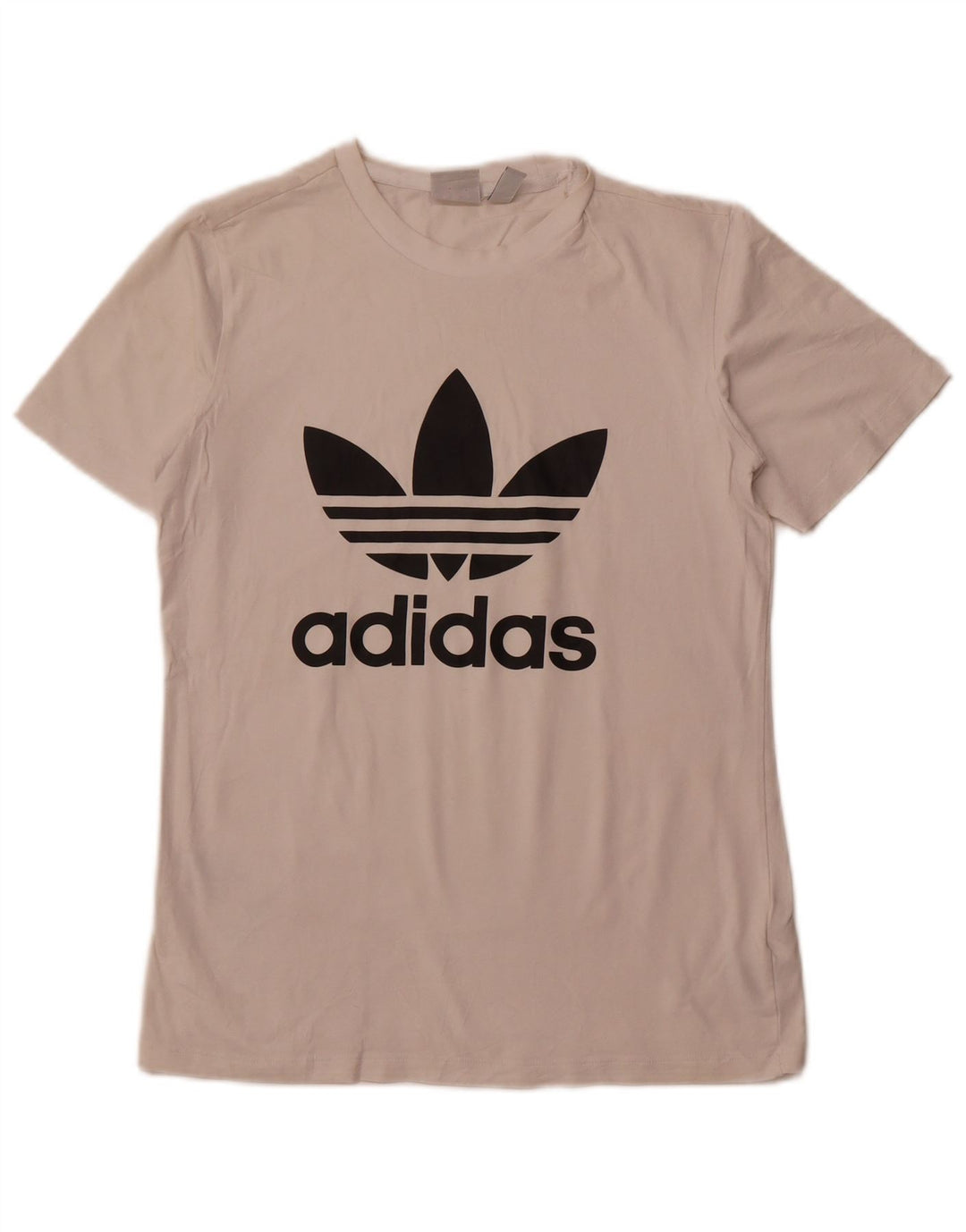ADIDAS Grafisk T-shirt top til kvinder DK 10 Lille hvid bomuld