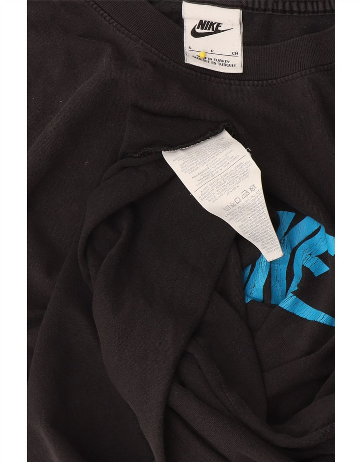 Nike grafisk t-shirt top til mænd, lille sort bomuld