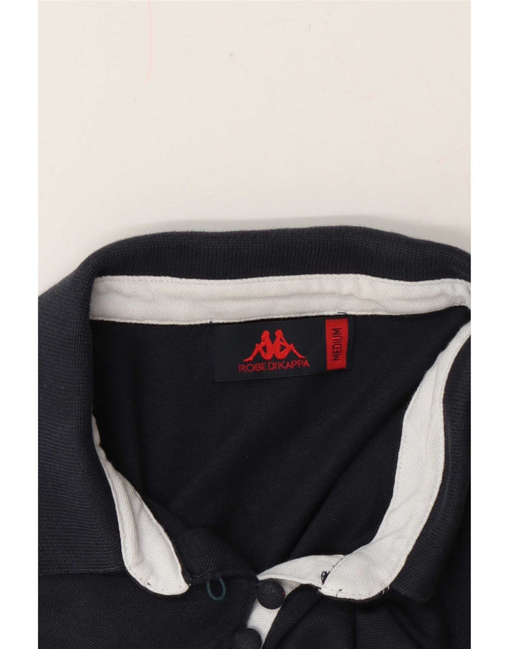 Kappa Dame Polo Shirt UK 14 Medium Navy Blue