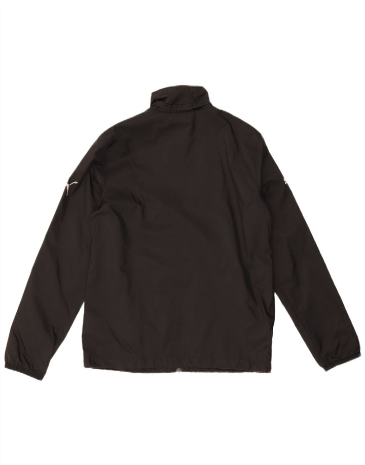 Puma Boys Zip Windbreaker Jacket 13-14 År Sort Nylon