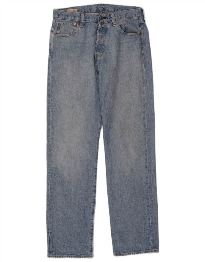 Levi's Herre 501 Straight Jeans W30 L32 Blå Bomuld