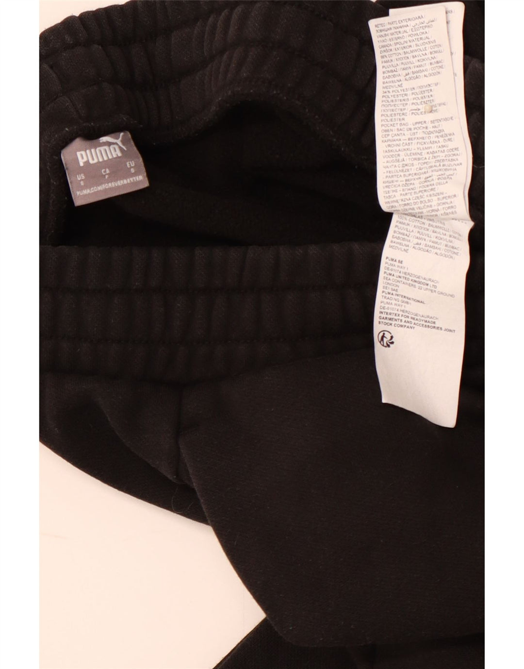 PUMA Træningsdragtsbukser til mænd Lille sort bomuld