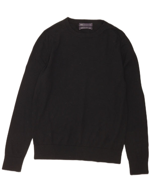 Marks & Spencer Dame sweater med rund hals DK 12 Medium Sort