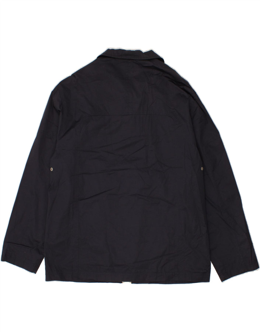 DOCKERS Mens Windbreaker Jacket UK 42 XL Navy Blue Cotton Vintage Dockers and Second-Hand Dockers from Messina Hembry 