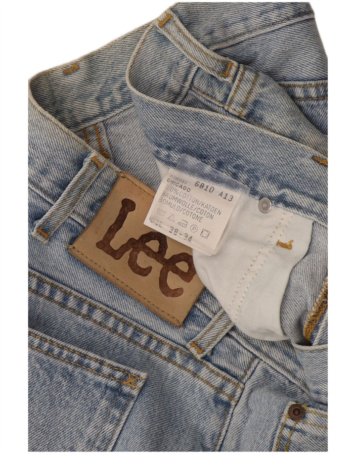 Lee Herre Chicago Straight Jeans W38 L27 Blå Bomuld