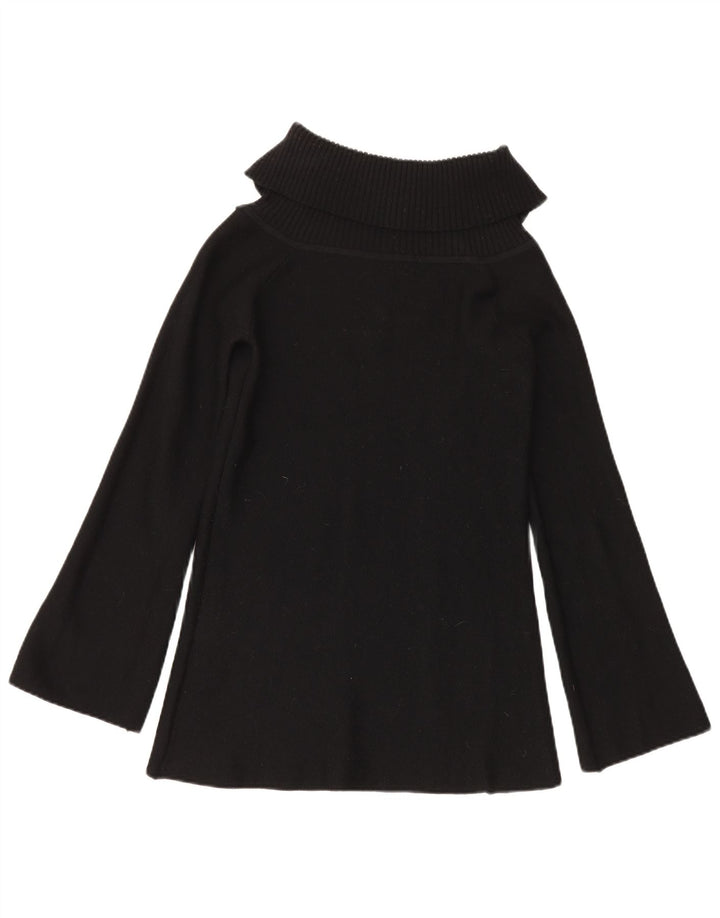 Luisa Spagnoli Dame Rullehals Sweater UK 10 Lille Sort