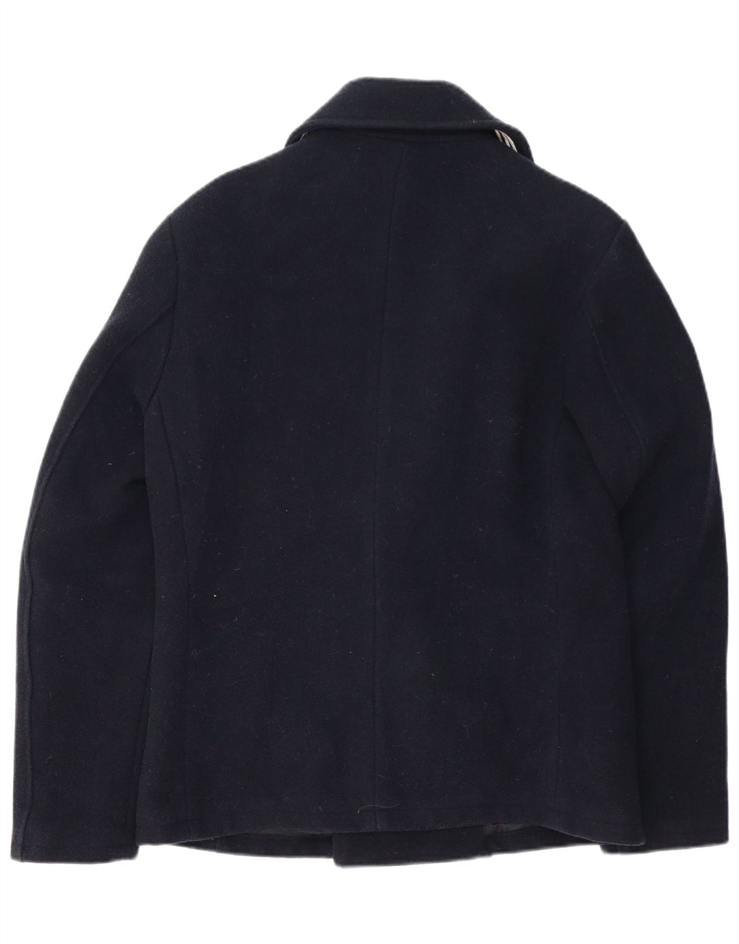 GAUDI Herre Pea Coat UK 40 Large Navy Blue Wool