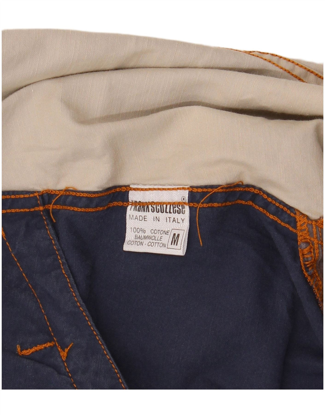 Frank Scozzese Herre Oversized denimjakke UK 38 Medium Navy Blue