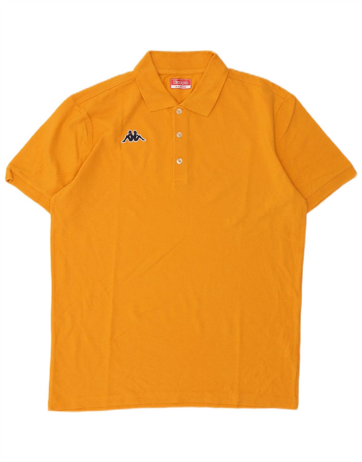 Kappa herre poloshirt XL gul bomuld