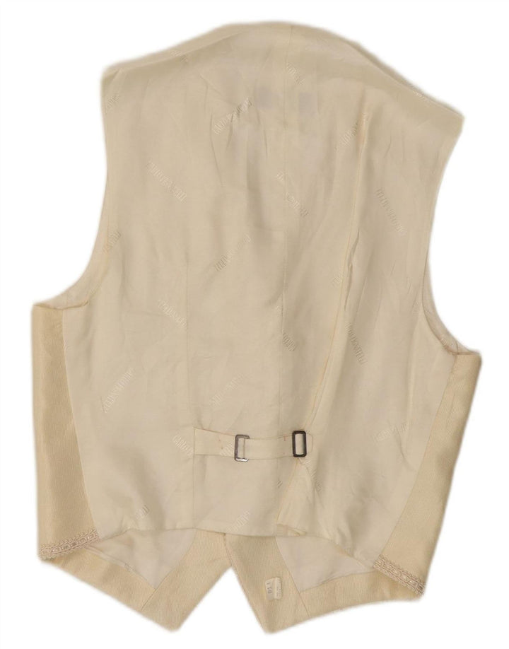 CARLO PIGNATELLI Mens Waistcoat IT 50 Medium Beige Acetate