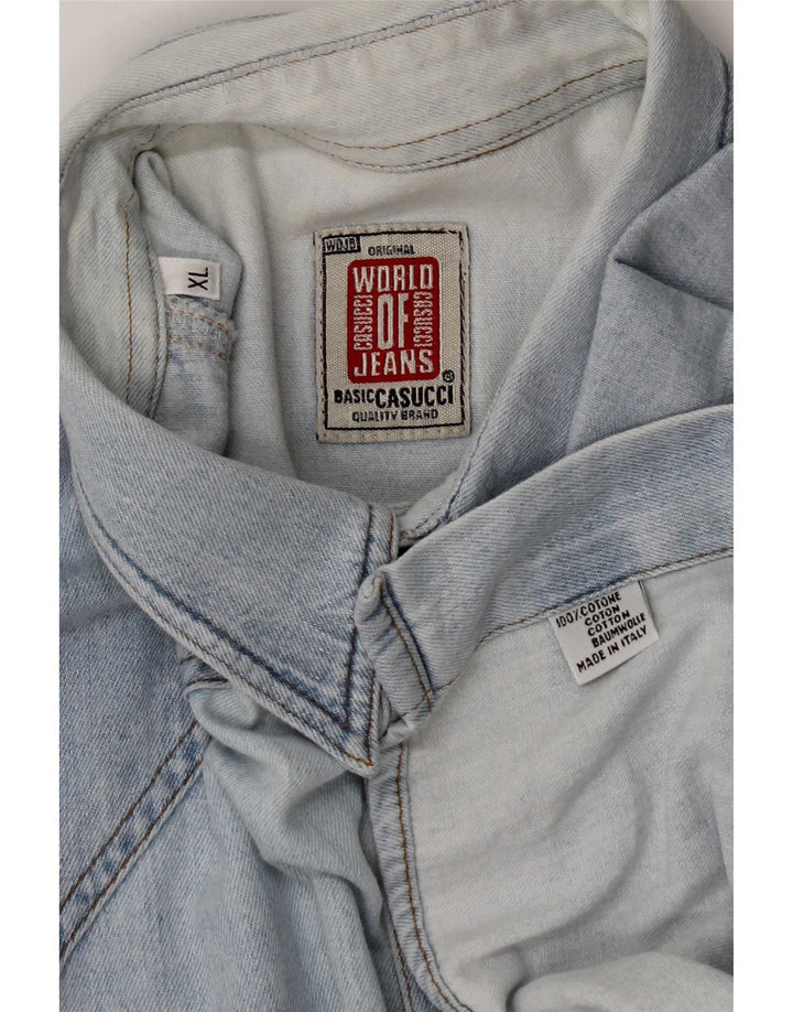 Casucci Herre Denim Shirt XL Blå Bomuld