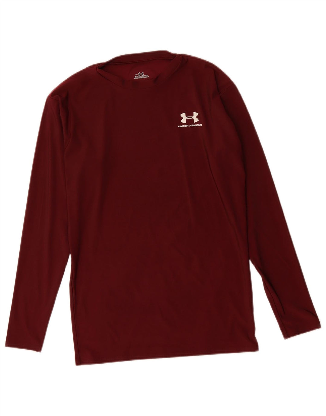 UNDER ARMOUR Dame Top Langærmet UK 18 XL Burgundy Polyester