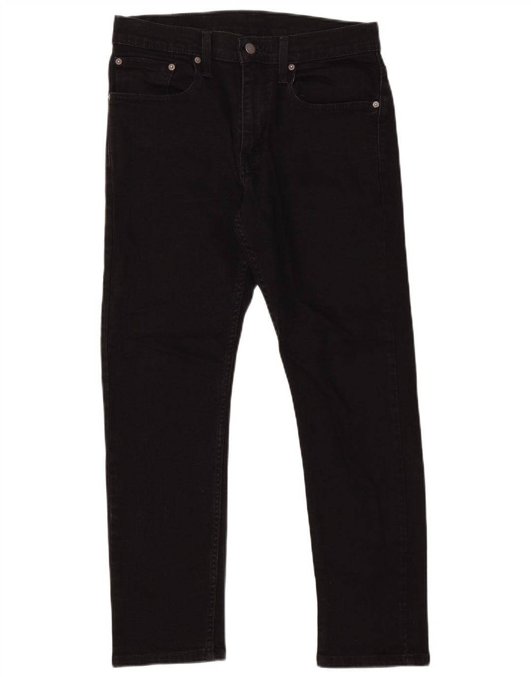 Levi's Herre 502 tilspidsede jeans W31 L27 sort bomuld