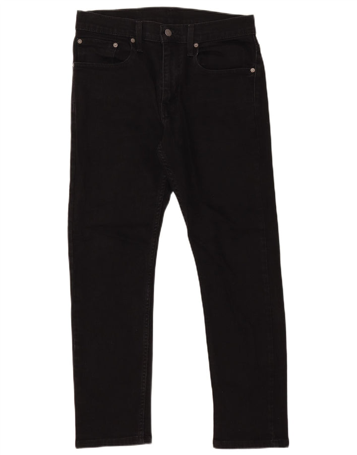 Levi's Herre 502 tilspidsede jeans W31 L27 sort bomuld