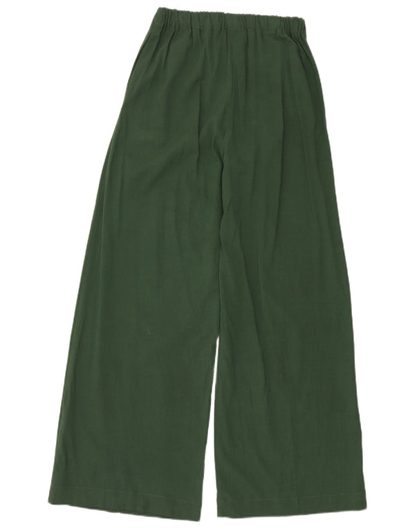 Topshop Dame High Waist Flare Casual Bukser UK 8 Small W24 L31 Green