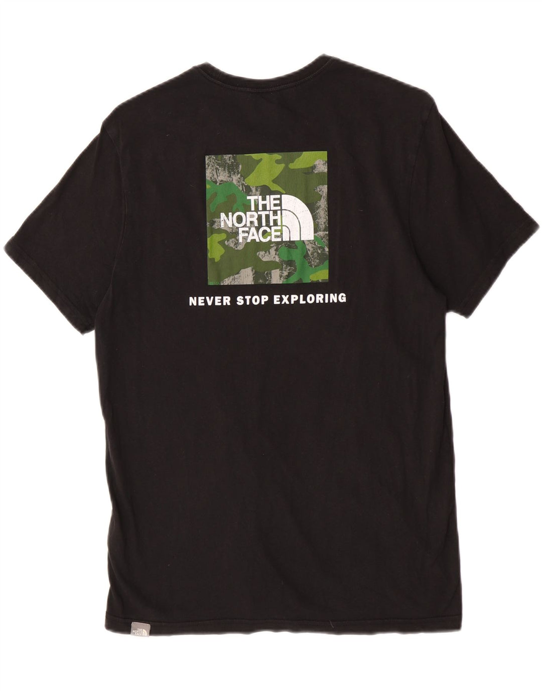 The North Face Herre grafisk T-shirt Top Medium Sort Bomuld