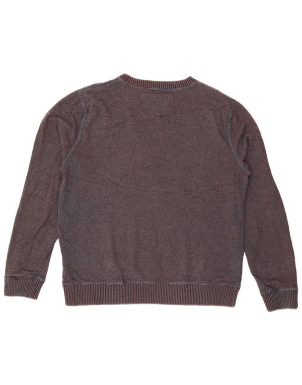 Quiksilver Herre Sweatshirt Jumper Medium Bourgogne bomuld