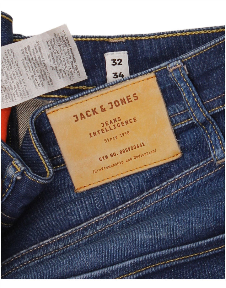 Jack & Jones Herre Slim Jeans W32 L34 Blå Bomuld