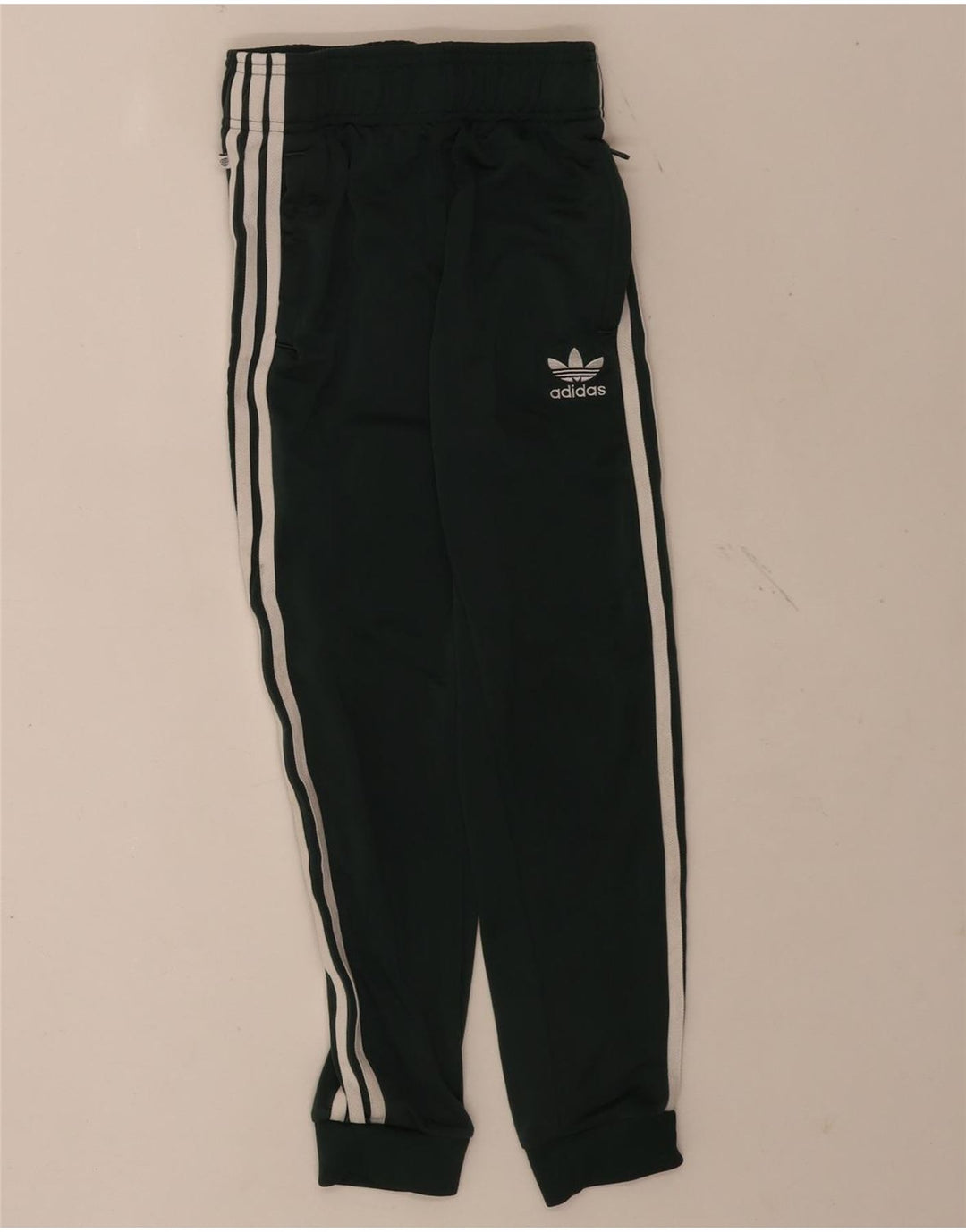 Adidas Drenge Træningsdragt Bukser Joggers 9-10 År Grøn Polyester