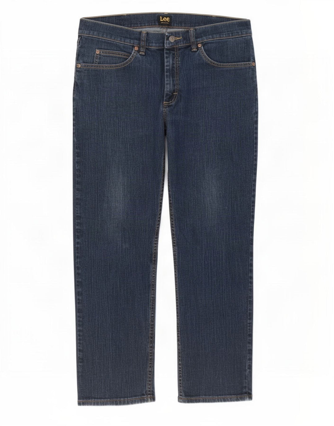 Lee Straight Jeans til mænd W36 L29 blå bomuld
