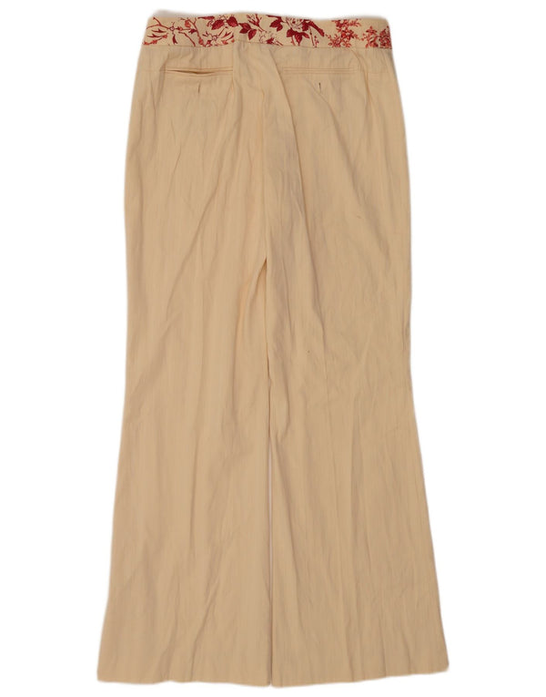 Coast Dame Bootcut Chino Bukser UK 12 Medium W32 L32 Beige Floral