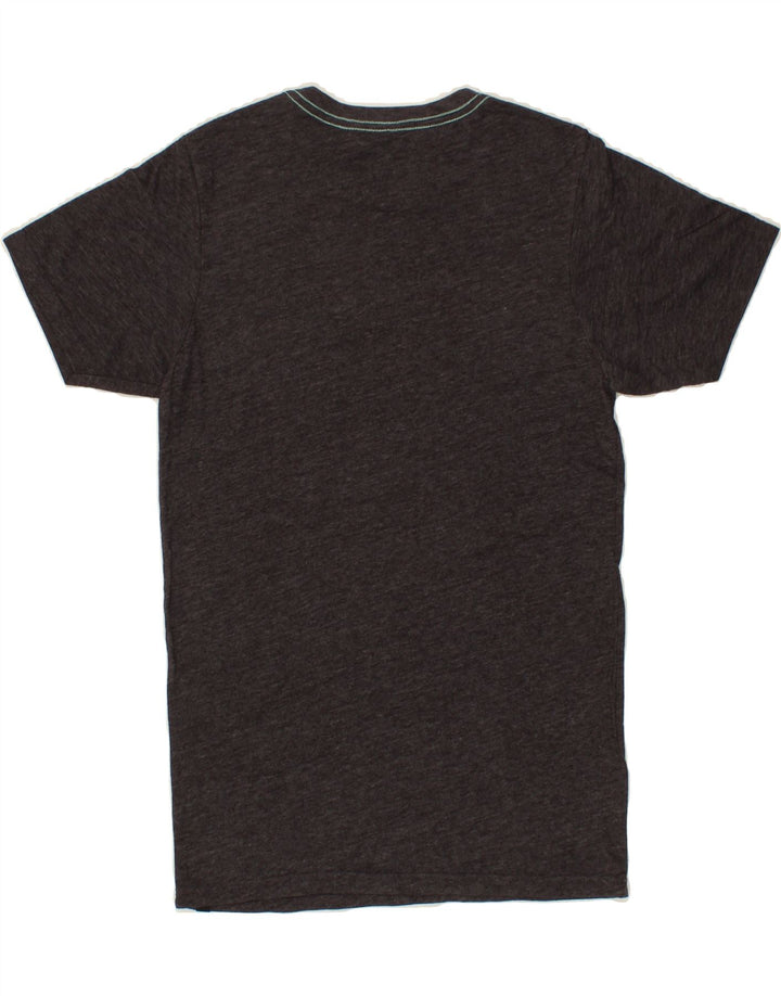 HURLEY Mens T-Shirt Top Small Grey Flecked Polyester Vintage Hurley and Second-Hand Hurley from Messina Hembry 