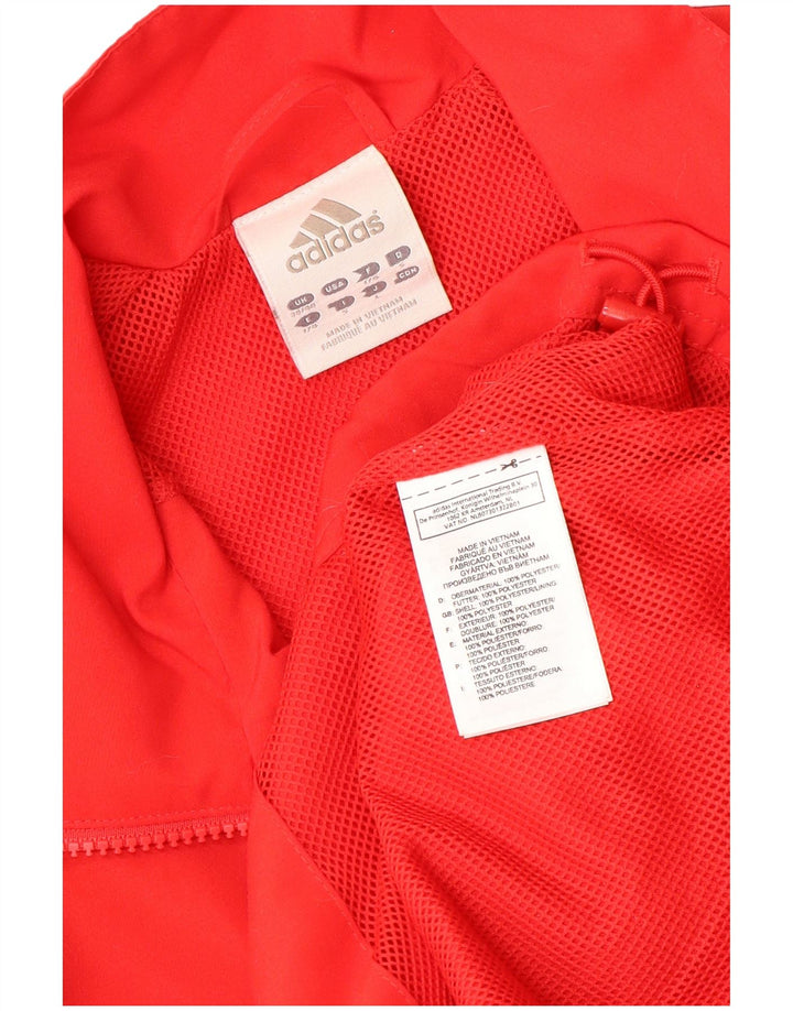 ADIDAS Træningsdragt til mænd, topjakke UK 38/40 Medium Rød Colourblock Polyester