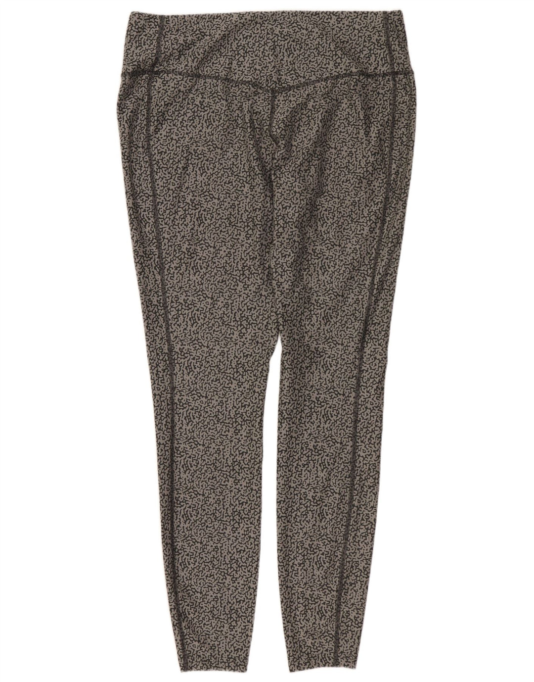 NIKE Dame Dri Fit Leggings UK 18 XL Grå Animal Print Polyester