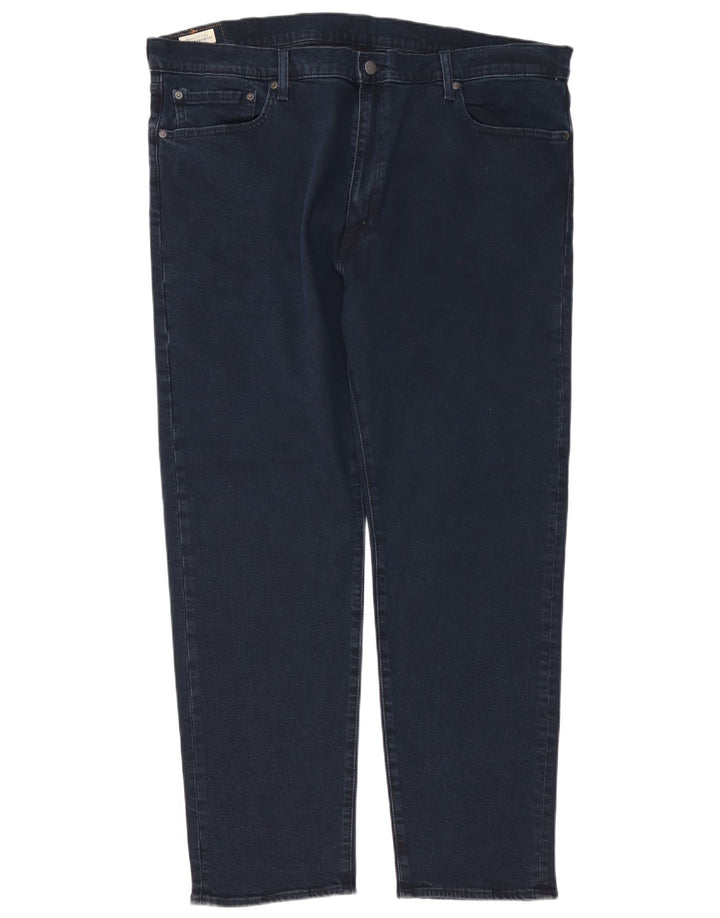 Levi's Herre 502 almindelige tilspidsede jeans W42 L32 marineblå bomuld