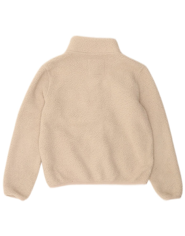 ABERCROMBIE & FITCH Fleecejakke til piger 13-14 år Beige polyester