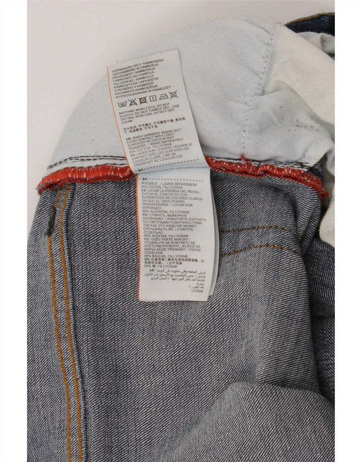 Superdry Straight Jeans til mænd W34 L30 blå bomuld