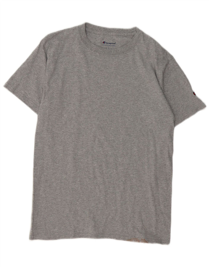 CHAMPION Mens T-Shirt Top Small Grey Cotton