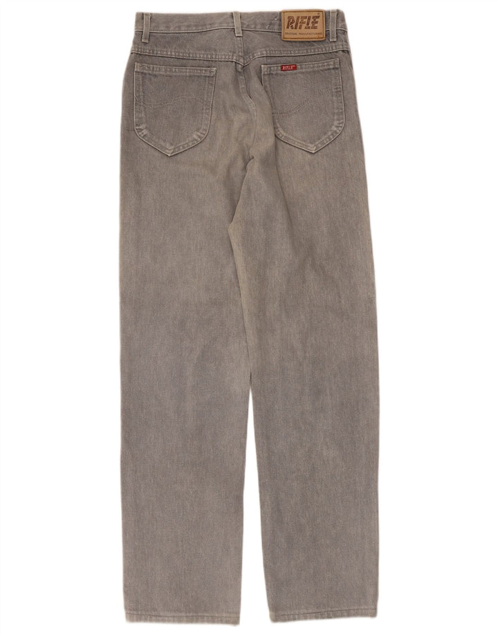 Rifle Herre Straight Jeans W30 L31 Grå Bomuld