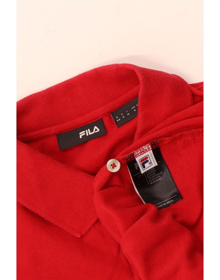 Fila Langærmet Polo Shirt til mænd Lille rød bomuld
