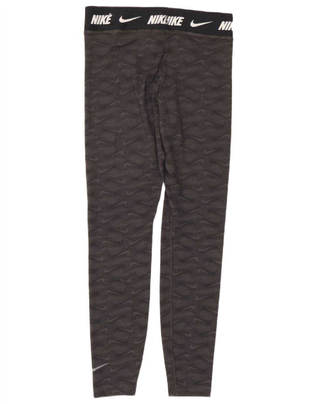 Nike Dame Tight Fit Grafiske Leggings UK 12 Medium Grey Colourblock