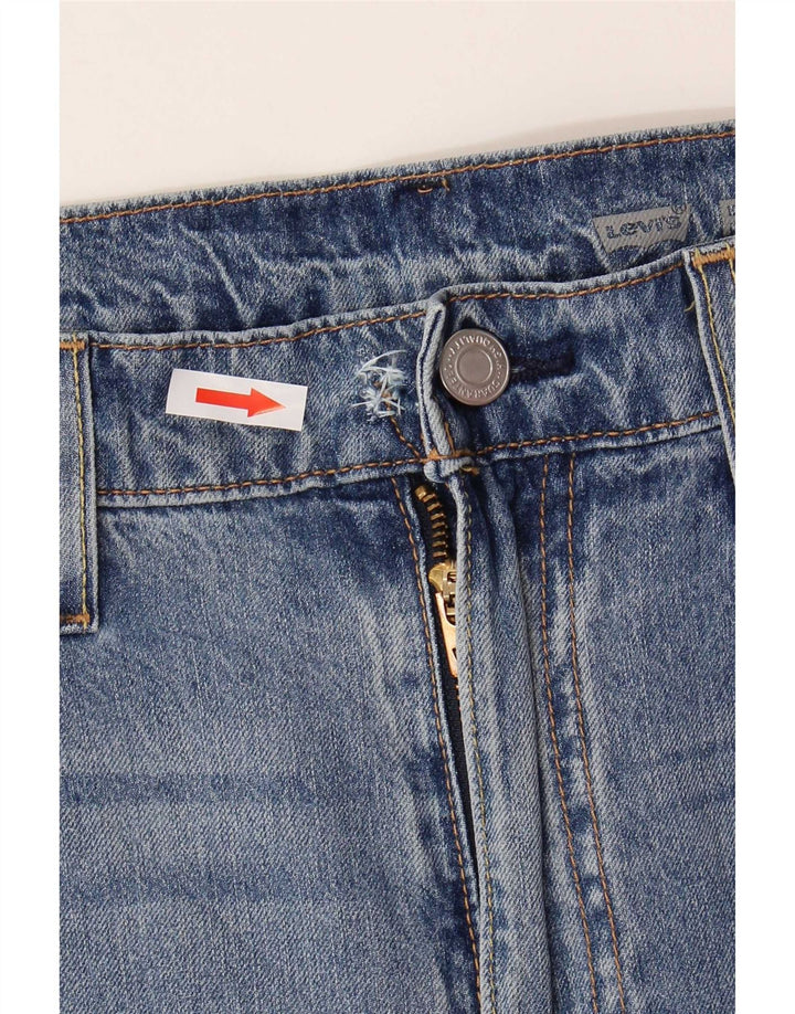 Levi's Herre 502 tilspidsede jeans W33 L32 blå bomuld