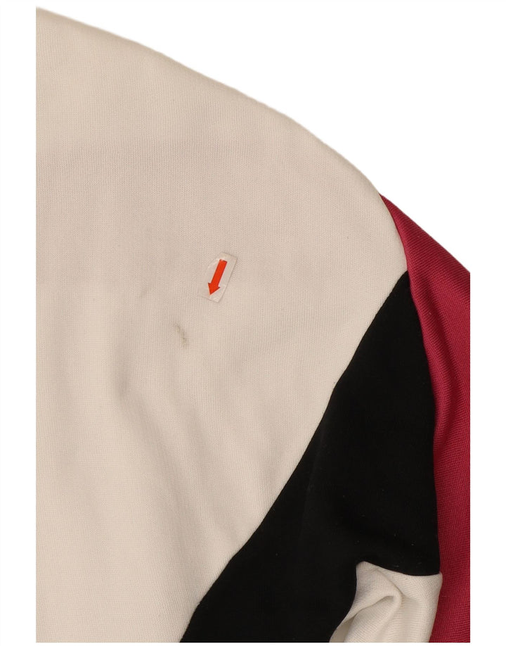 LEVI'S Sweatshirt med lynlås til kvinder UK 14 Medium White Colourblock