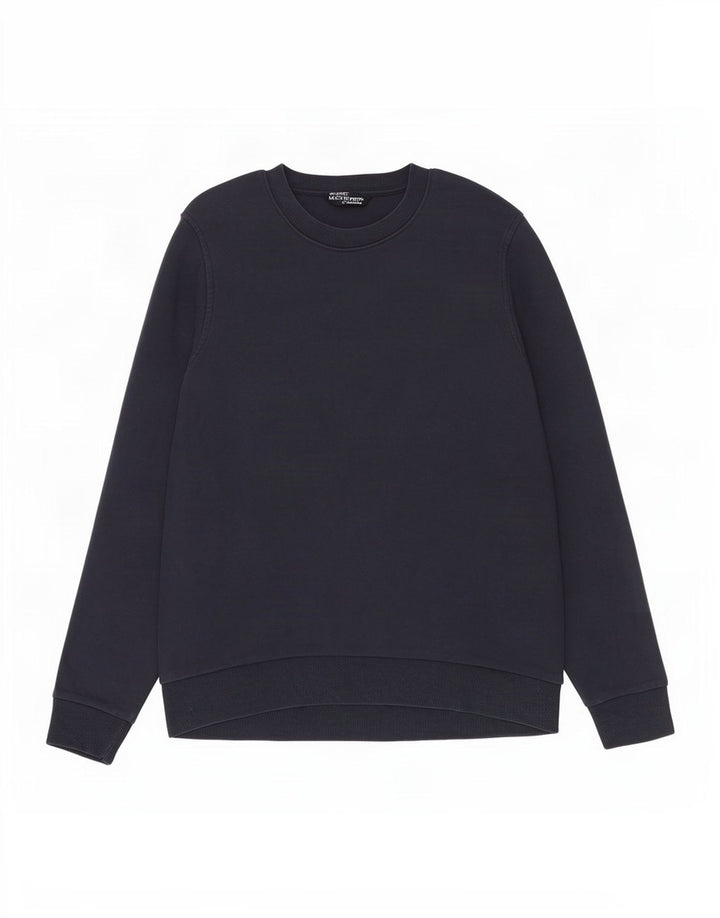 Marks & Spencer Dame Sweatshirt Jumper UK 14 Medium Navyblå Bomuld