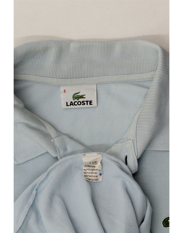 LACOSTE Mens Polo Shirt Size 6 XL Blue Cotton Vintage Lacoste and Second-Hand Lacoste from Messina Hembry 