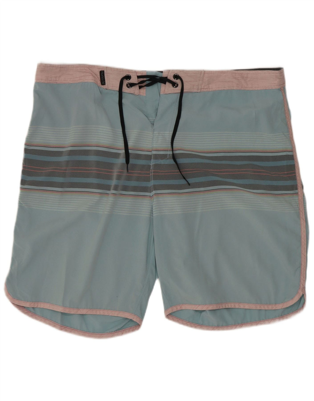 Hurley Badeshorts til mænd store blå stribet polyester