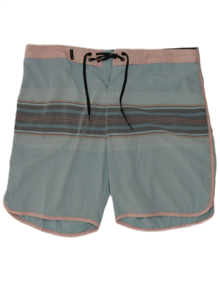 Hurley Badeshorts til mænd store blå stribet polyester