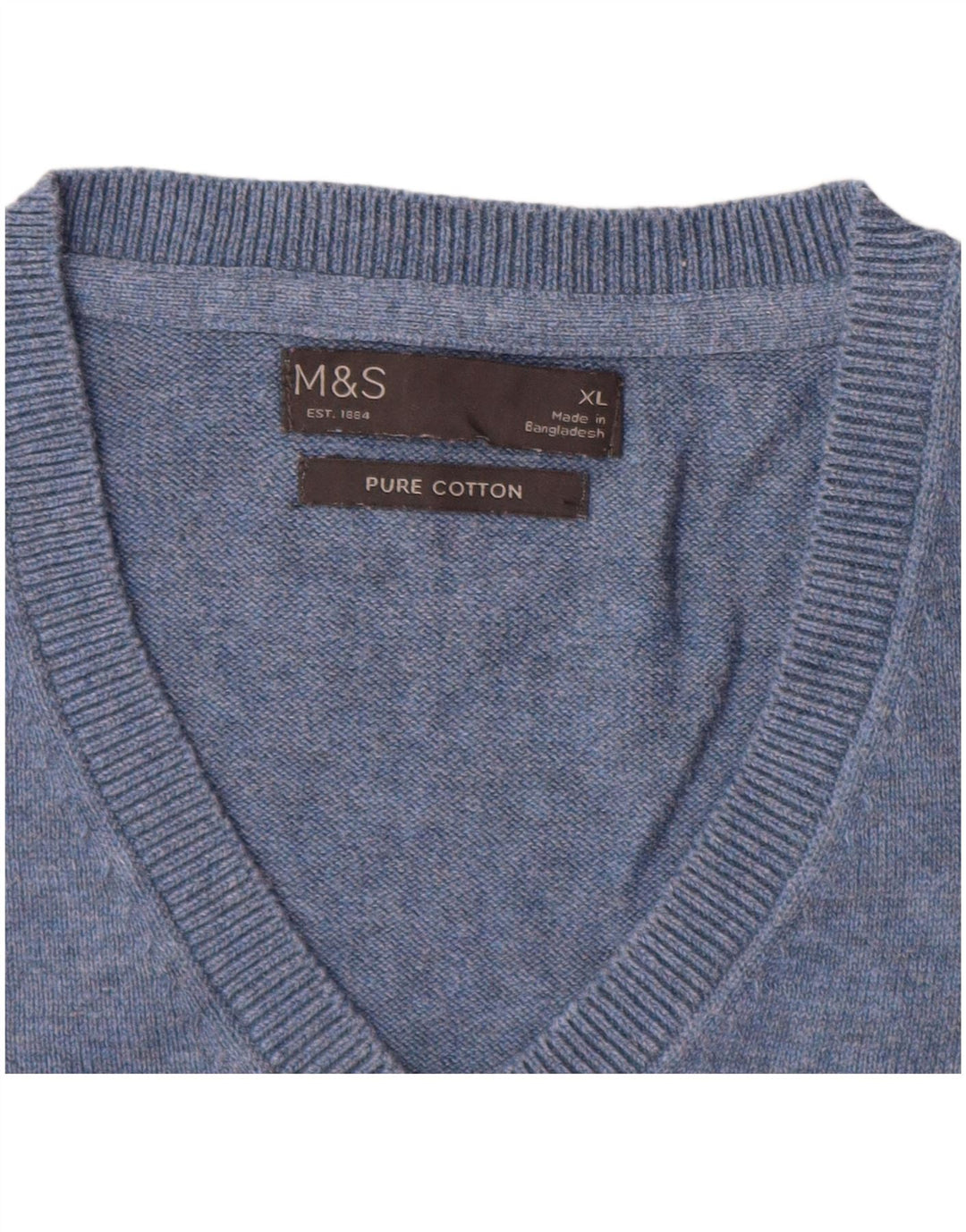 Marks & Spencer Herrevest Tank Top XL Blå Bomuld